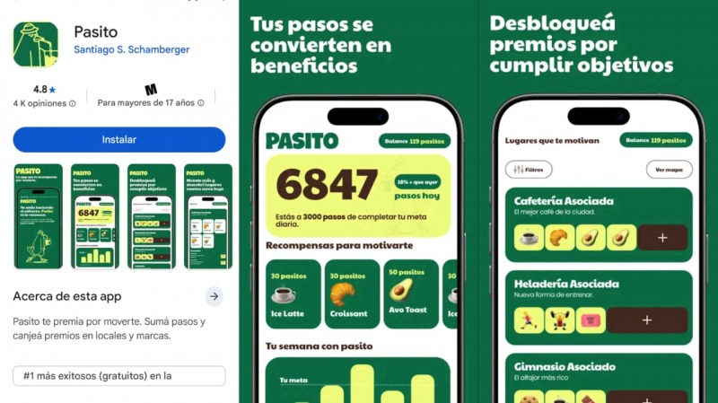 Olavarrienses crearon una app que da premios por caminar